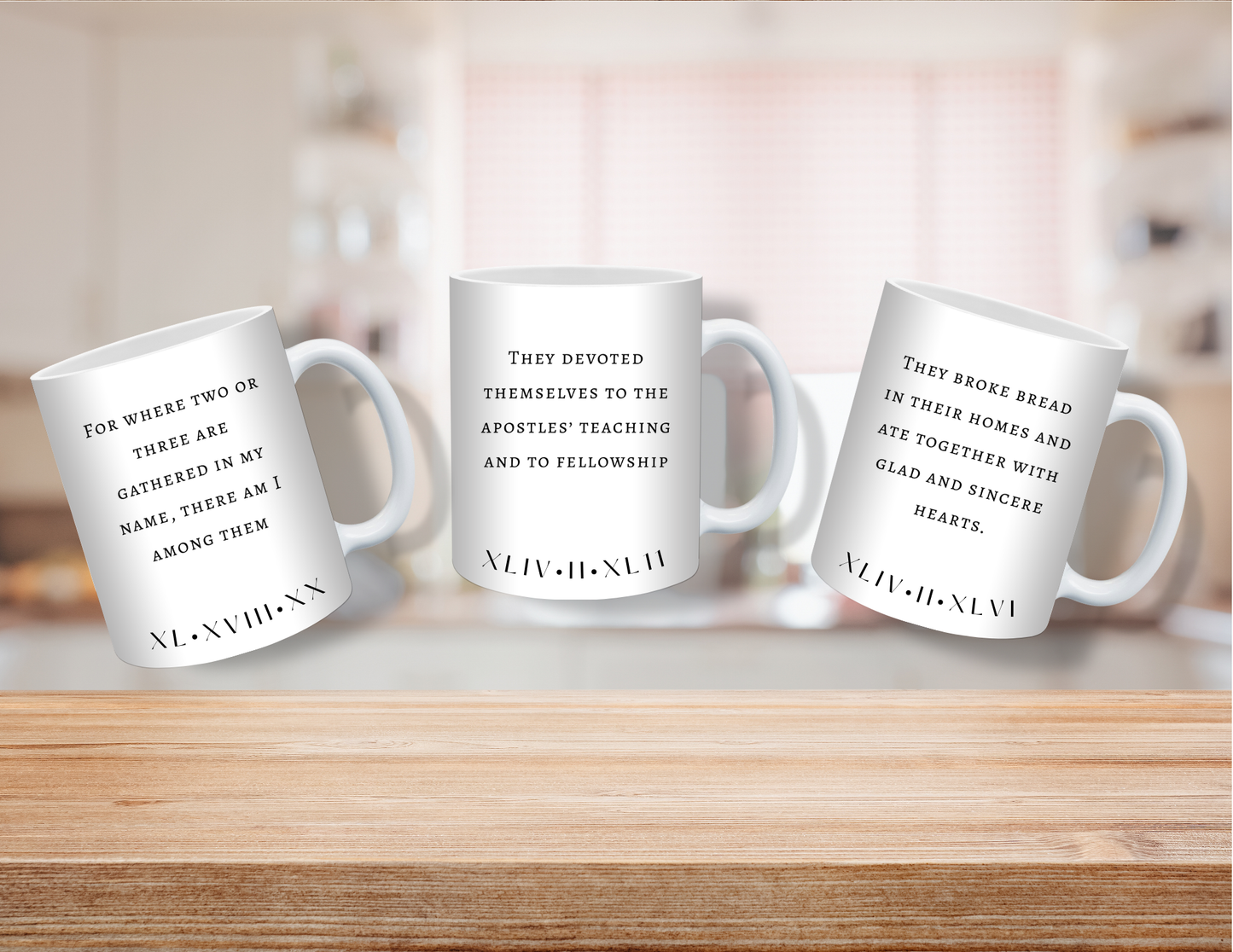 The Gathered Set — 3 Piece Faith Mug Collection