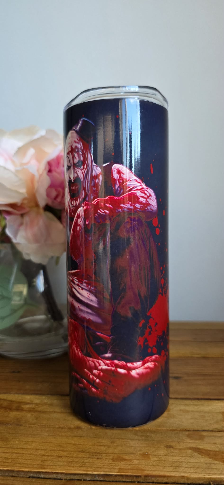 Terrifier Horror Tumbler – 20oz (Discounted – Minor Print Faults)