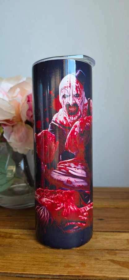 Terrifier Horror Tumbler – 20oz (Discounted – Minor Print Faults)