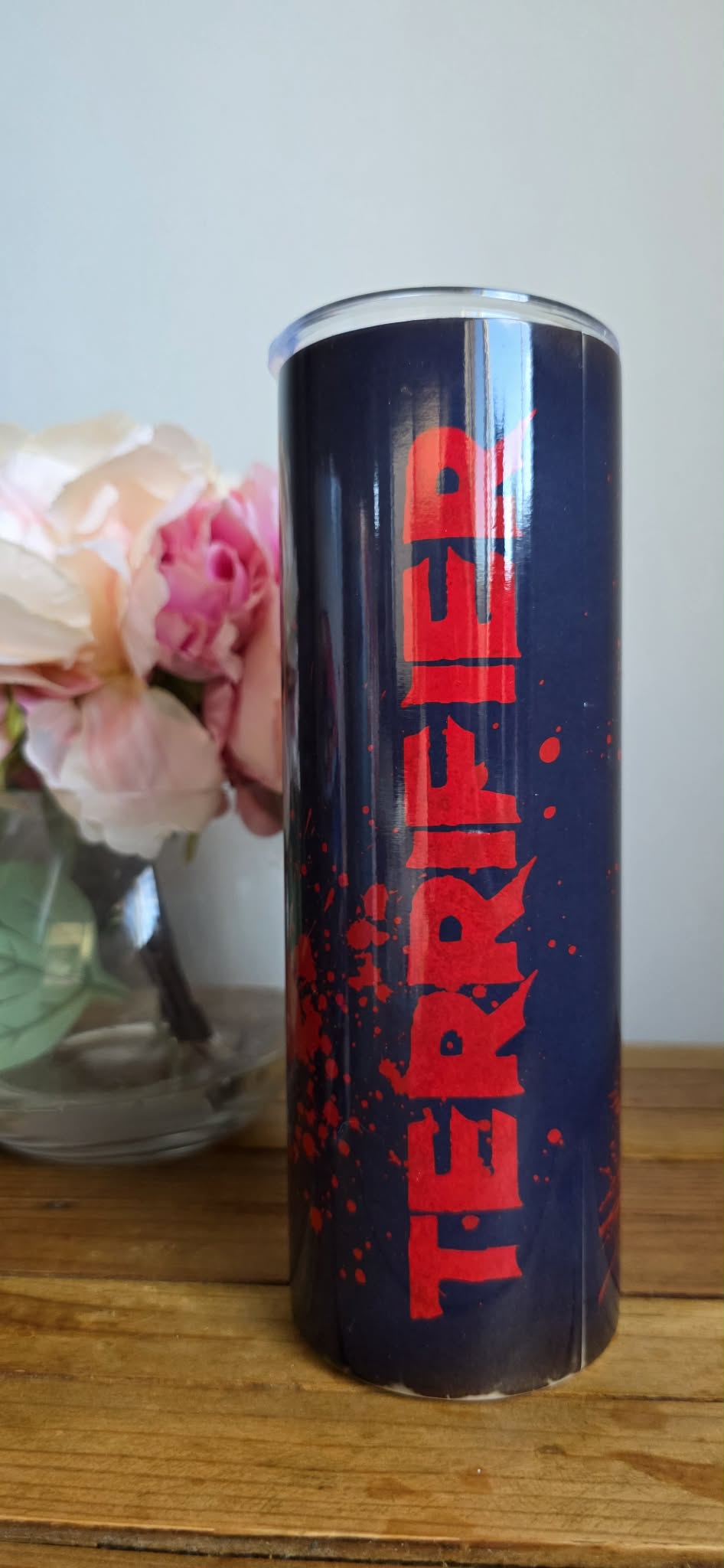 Terrifier Horror Tumbler – 20oz (Discounted – Minor Print Faults)