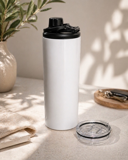 Dual Lid Sports Bottle 20 oz