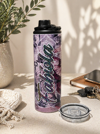 Dual Lid Sports Bottle 20 oz