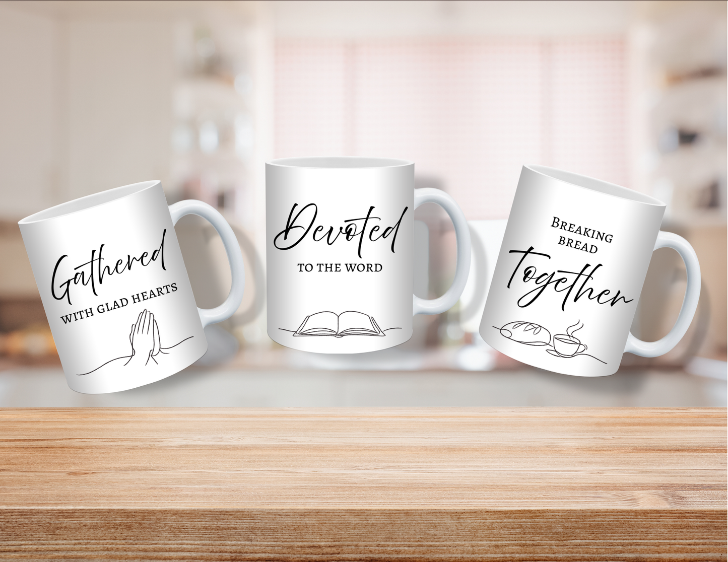 The Gathered Set — 3 Piece Faith Mug Collection