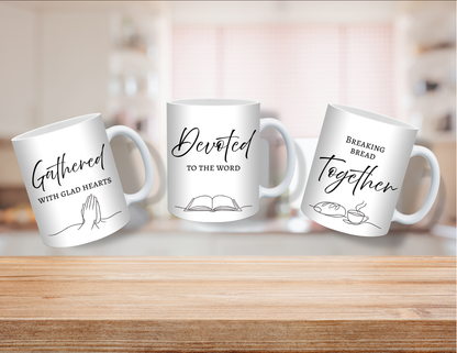 The Gathered Set — 3 Piece Faith Mug Collection